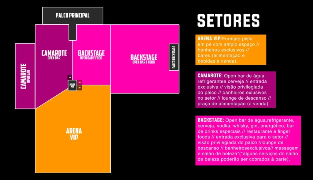 Mapa do Curitiba Country Festival 2024