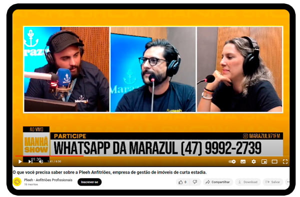 Rádio Mar Azul Pleeh na Mídia Programa de Rádio