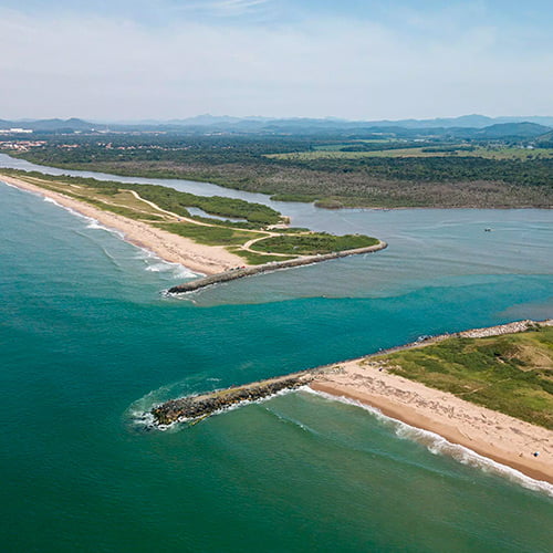 Boca da Barra 🌊 Boca da Barra Lagoa de Barra Velha-SC Rio Itapocú