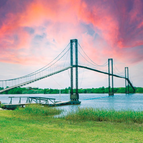 Ponte Pênsil de Barra Velha🌉 Ponte Pênsil em Barra Velha para travessia da lagoa