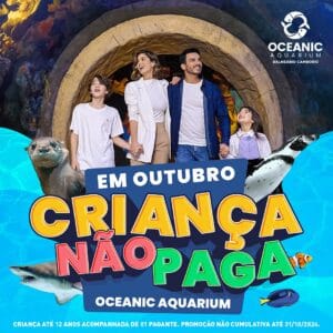 Criança não paga no Oceanic Aquarium em Outubro