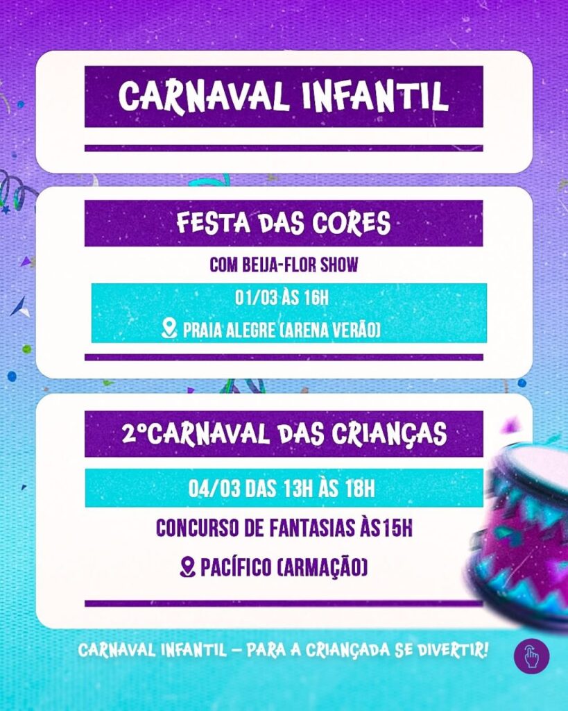 programacao-carnaval-innfantil-penha-sc Programação Carnaval Infantil Penha-SC